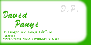 david panyi business card